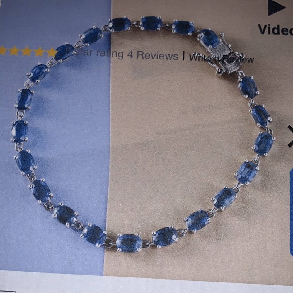 KYANITE BRACELET (HIMALAYAN), SIZE 7.25” LONG - Picture 4 of 13